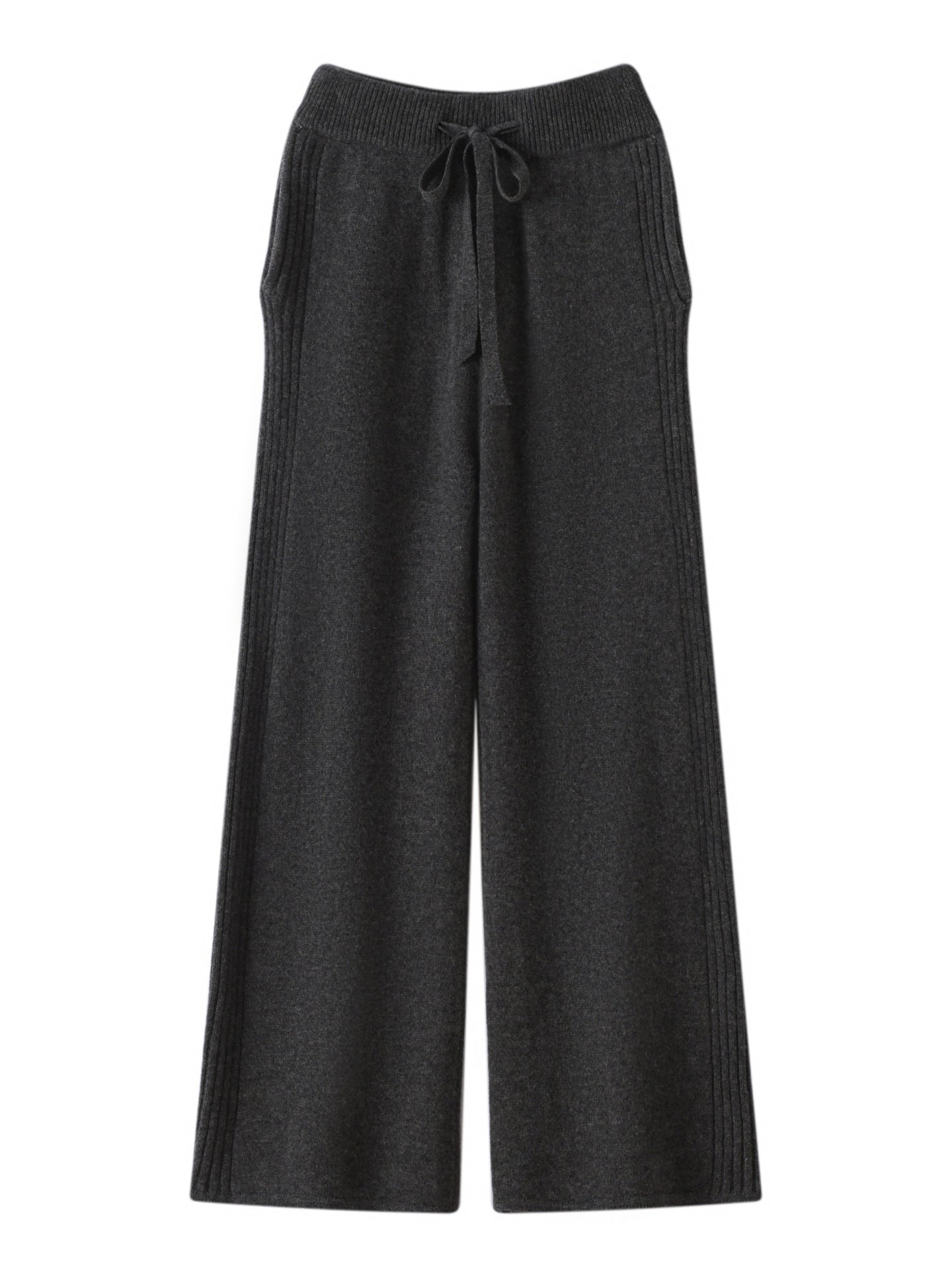 Narrow Casual Women's Sports Wide-Leg Pants High-Waist Slim Version New Long Fashion Straight Spring and Autumn Drape Pants 2025