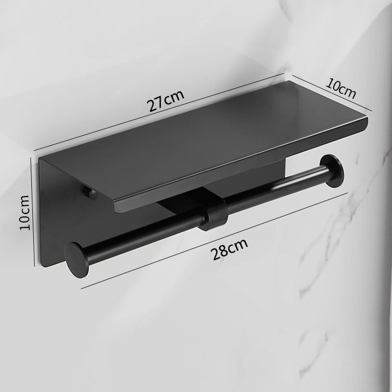 Stainless Steel Paper Towel Holder Without Punching Bathroom Toilet Paper Shelf Storage Rack Toilet Paper Towel Box Roll Paper Holder