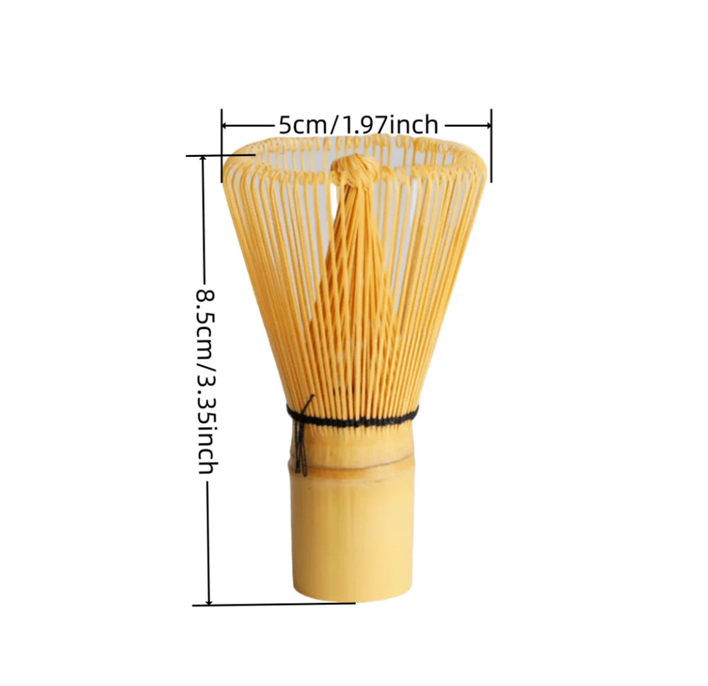 1pcs Handmade Golden Bamboo Matcha Whiskey, Traditional Japanese Matcha Blender - Tea Set Made from Durable and Sustainable