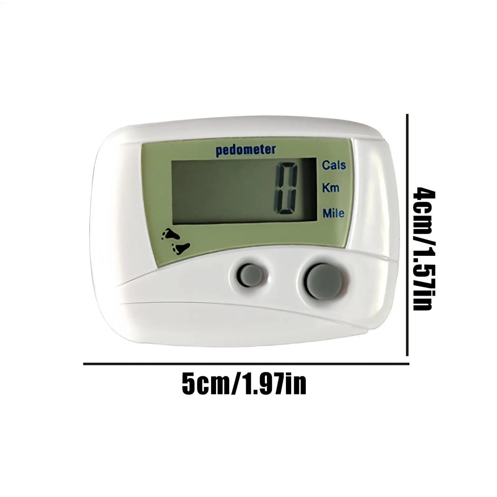 Pedometer for Walking Digital LCD Compact Movement Monitor Monitor for Recording Distance Fitness Exercise Running Hiking