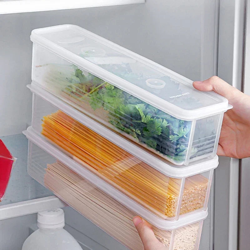 1//2/4pcs Refrigerator Fresh-keeping Storage Box Fresh-keeping Artifact,Food Preservation Boxes Transparent Sealed Kitchen Tools