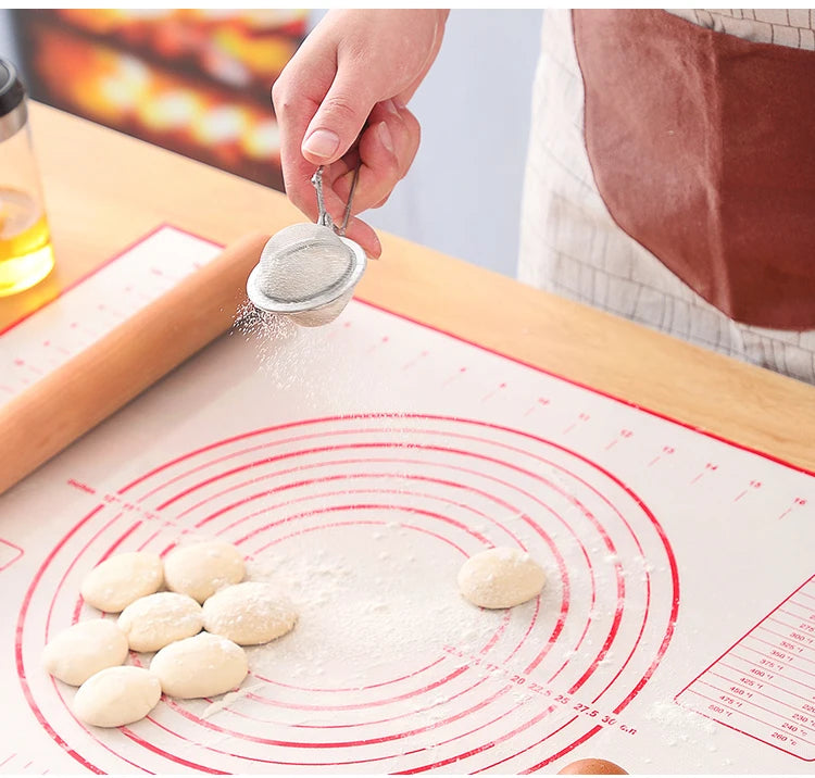 UNTIOR 1PCS Silicone Baking Mat Kneading Pad Dough Mat Pizza Cake Dough Maker Kitchen Cooking Grill Non-Stick Gadgets Bakeware