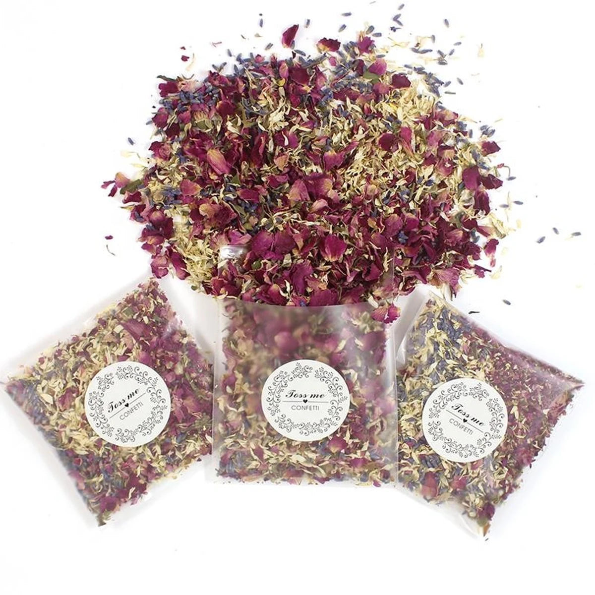 Rose Flower Petal 100% Natural Wedding Confetti Dried Flower Biodegradable Bridal Shower Valentine's Day Gift