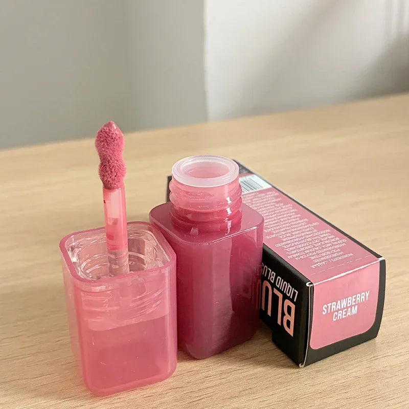 ROD Lipstick Makeup Non-Sticky Lip Gloss Hydrating Crystal Clear Lip Oil Plumping Moisturize Tinted Lipstick Natural Lip Makeup