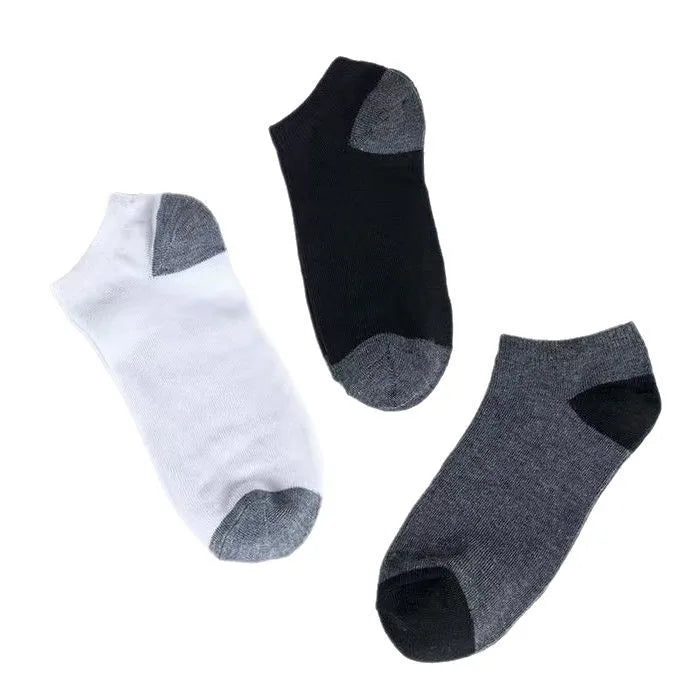 10 Pairs Of Comfortable Breathable Socks Sweat Absorbing Odor Proof Low Cut Solid Color Socks Suitable For Outdoor Activities