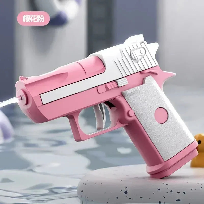 Mini Desert Eagle Water Gun - Continuous Firing Outdoor Water Pistol for Kids, Summer Beach Toy, Mechanical Water Shooter for Ou