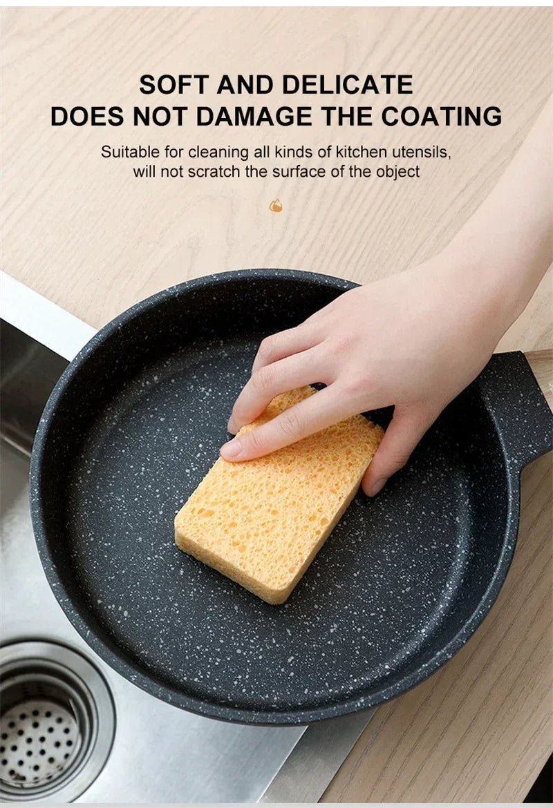 5Pcs 11*7*1 cm Sponge Eraser Kitchen wood pulp Melamine For washing dishes Cooktop removes rust tableware Pan washing dishes