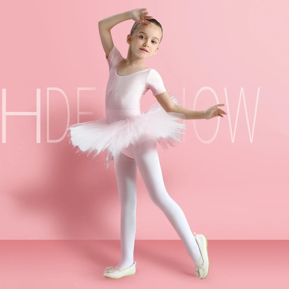 Soft Ballet Tights Soft Elasticity Tights Girls Ballet Tights Toddler Dance Footed Tights Bulk School Uniform Stockings Costume
