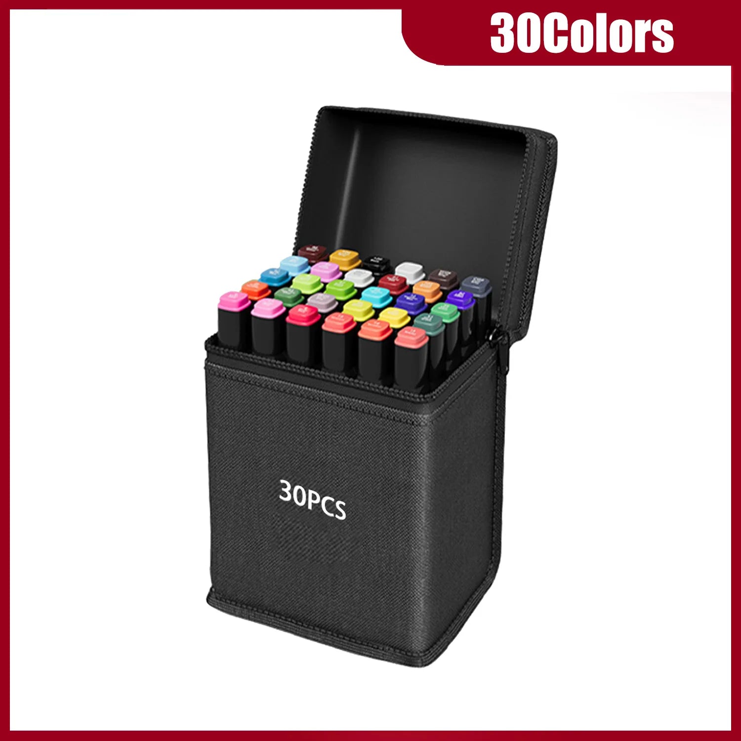 24-262 Colors Alcohol Drawing Markers Dual Tip Permanent Art Sketch Markers for Illustration School Supplied Christmas Gifts