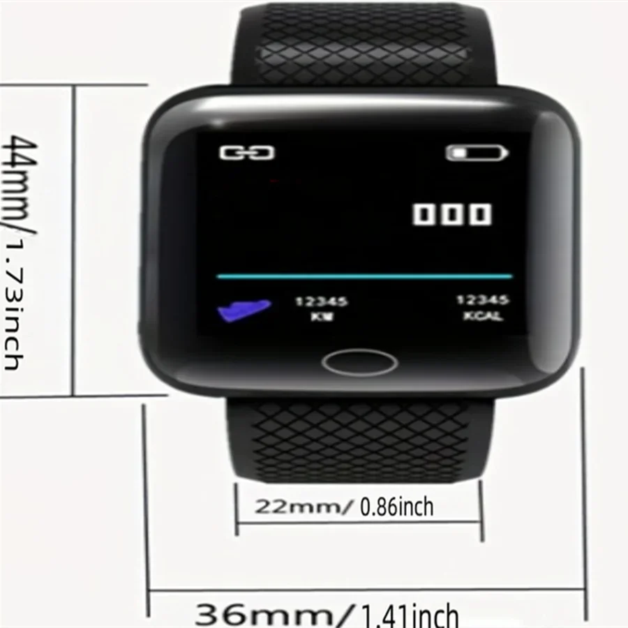 Smartwatch For Women Men Watches Heart Rate Monitor Electronic Fitness Smart Watch Calories Music Player 116Plus Y68 Bracelet