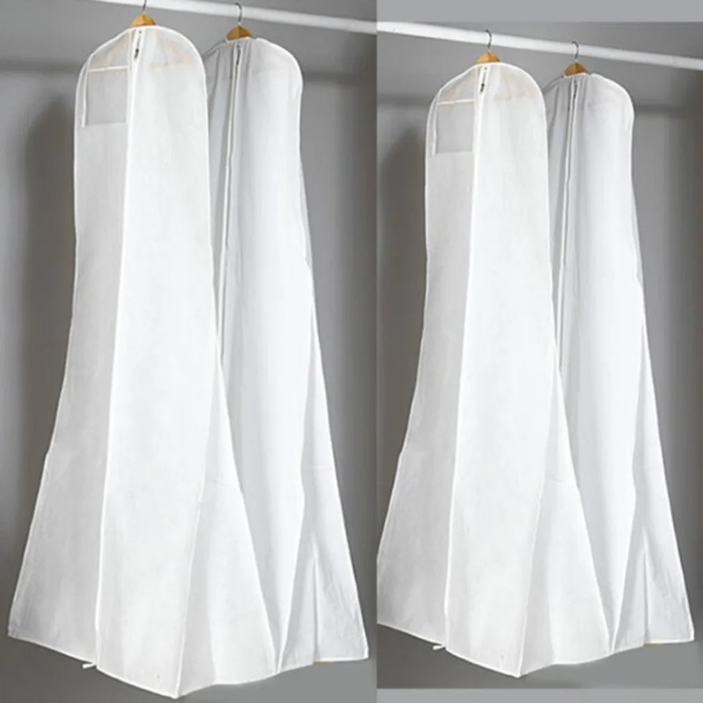 New Arrival Wedding Dress Cover Bags Dust Cover Zipper Gown Dustproof Cover Storage Bag Foldable Garment Clothes Case 2025
