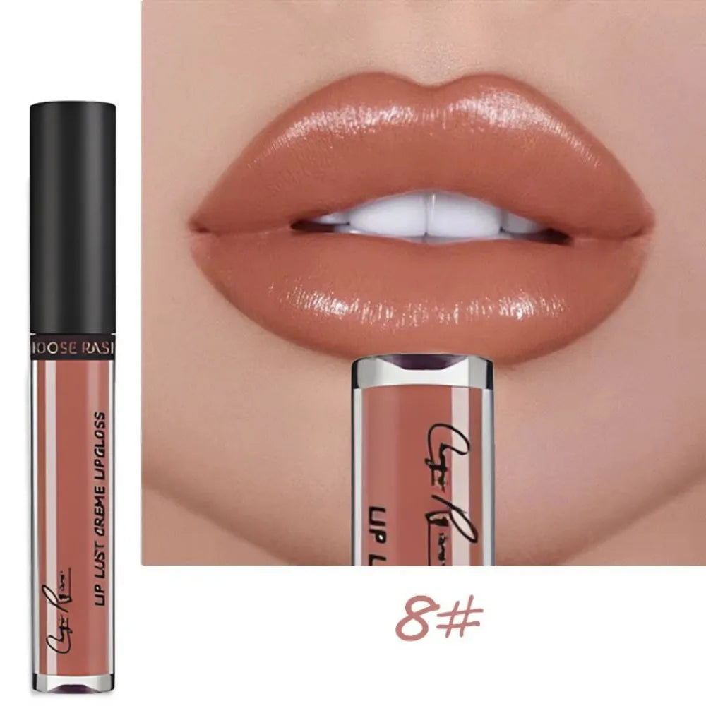 12 Colors Sexy Women Lipstick Waterproof Long Lasting Moist Lip Gloss Vivid Colorful Lipgloss Women Makeup maquiagem