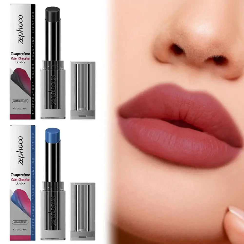 Temperature-Sensitive Color-Changing Lipstick Deeply Nourishing Prevents Dryness And Cracking Fades Lip Lines Locks In Moisture