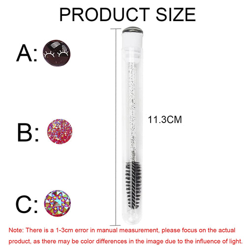 25/50PCS Dust-Proof Eyelash Brush Tube Empty Reusable Lash Mascara Wand Case Eyebrow Comb Makeup Applicators Container wholesale