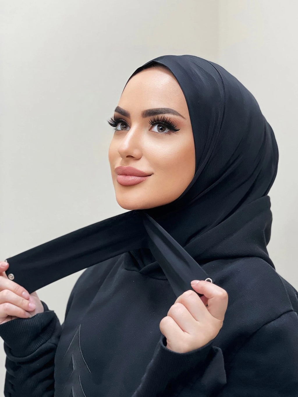 New Instant Hijab for Muslim Women Full Cover Headwraps Scarf Islam Turban Caps Ready to Wear Snap Undercap Hijab