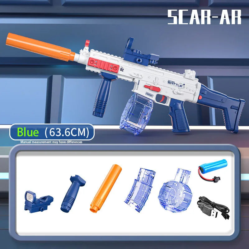 Water Gun Electric Toy High Pressure Full Auto Pool Games Beach Pistol Shooting toy Summer Outdoor Adults Boys Girls Water gun