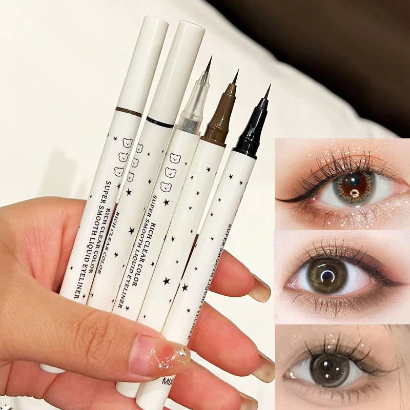Cute Bear Waterproof Long-Wearing Liquid Eyeliner Makeup Quick-Drying, Smudge-Resistant,  Formula for Sensitive Eyes Cosmetics