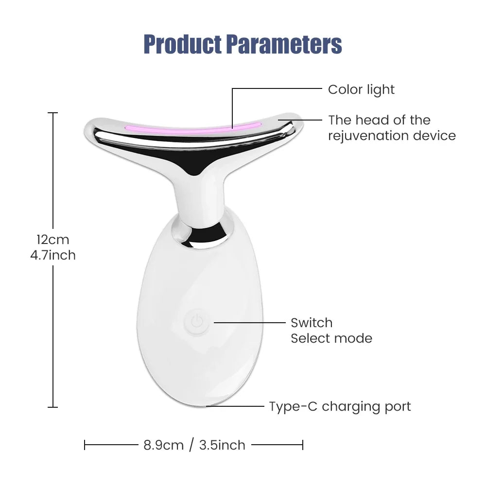 Facial Lifting Device Neck Facial Eye Massage Face Slimmer EMS Beauty Skin Double ChinTightening Anti Wrinkle Aging Face Massage