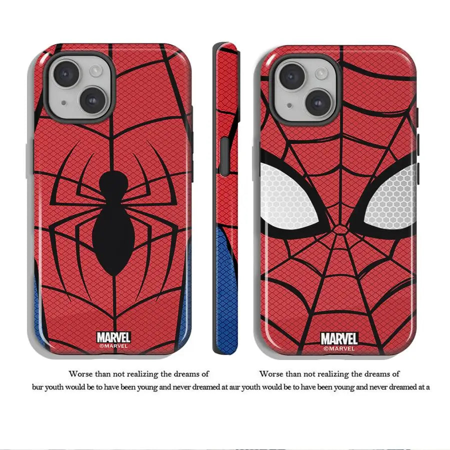 Hard Phone Cover Case for iPhone X 17 Air XR 11 15 Plus 13 16 Pro Max 12 14 Marvel Spiderman Logo