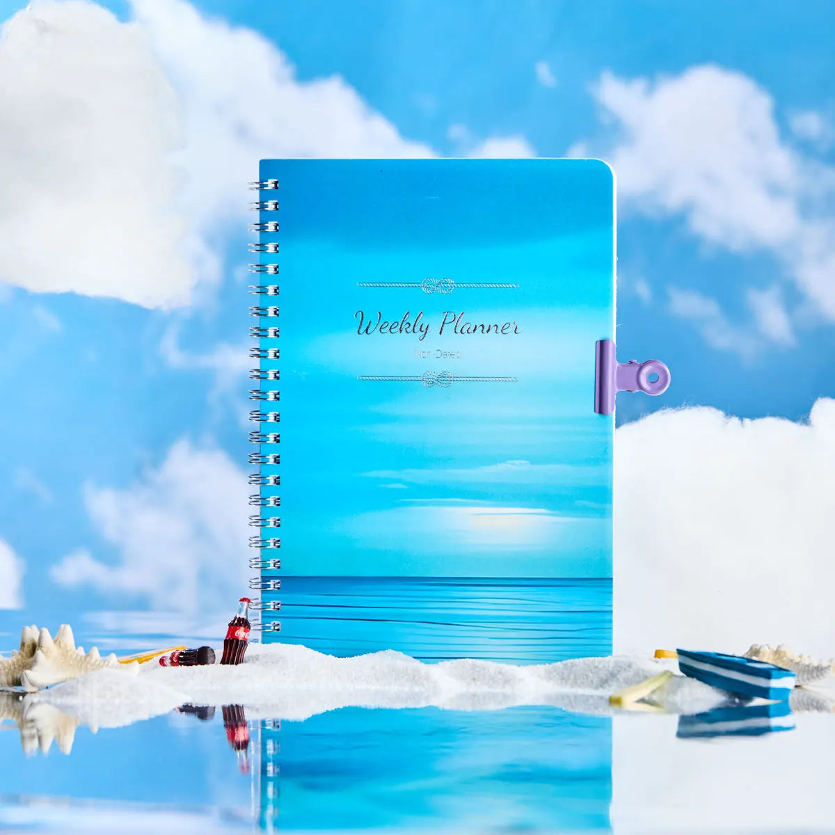 52 Weeks Weekly Planner Notebook A5 Undated Spiral Agenda Daily Student Schedules Journal Stationery Office School Supplies