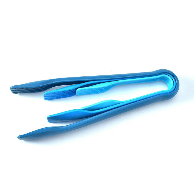 JCD 3pcs Plastics Food Tong Kitchen Tongs Non-slip Cooking Clip Clamp BBQ Salad Tools Grill Kitchen Accessories