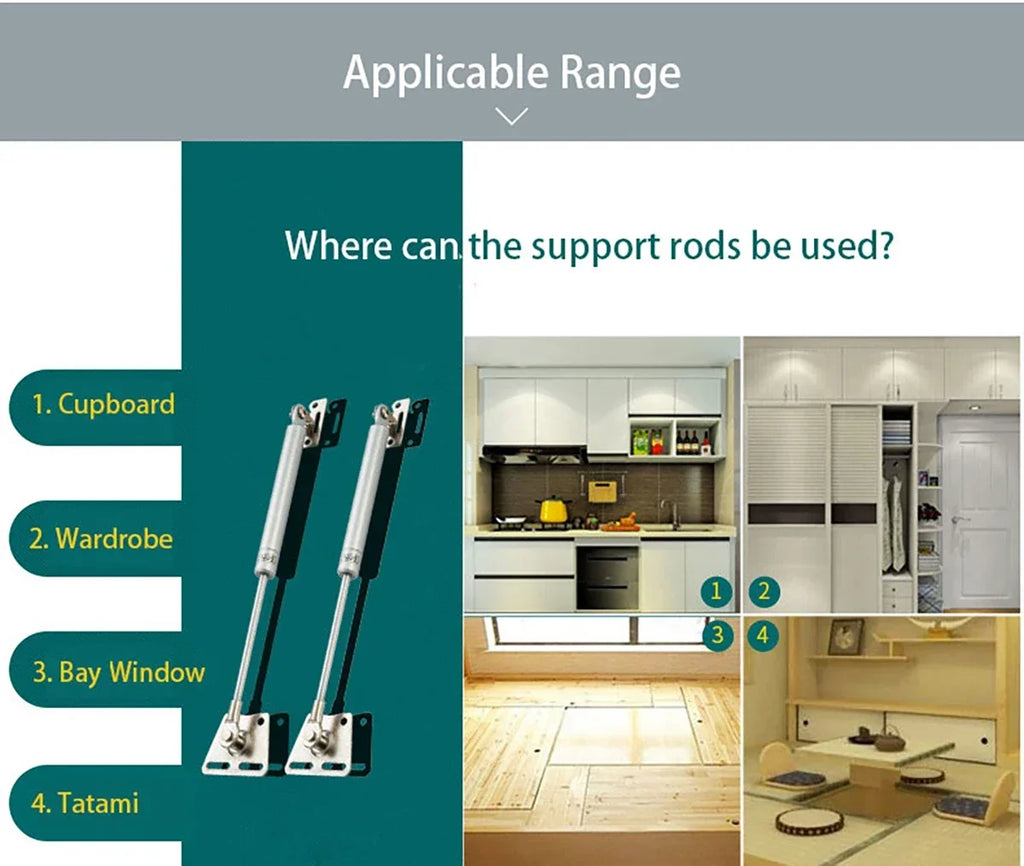 30/50/80/120/200N lifting hydraulic air strut suitable for cabinet door hinges, kitchen cabinets with air springs