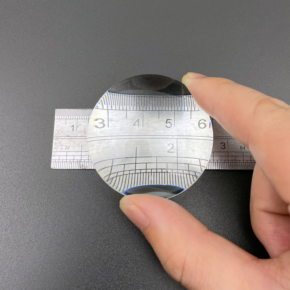 19 23 30 42 44 45 50 MM K9 Optical Glass Biconvex Lens Round Double Convex Magnifier Focal Length 20 30 40 50 100 150 200 300 MM