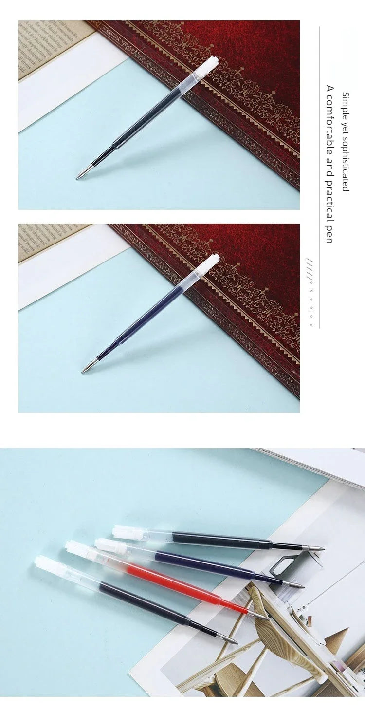 5/10/50 PCS Ballpoint Pen Refill  Medium Point L:3.9 In Black Ink Rods Refill Stationery Office School Supplies