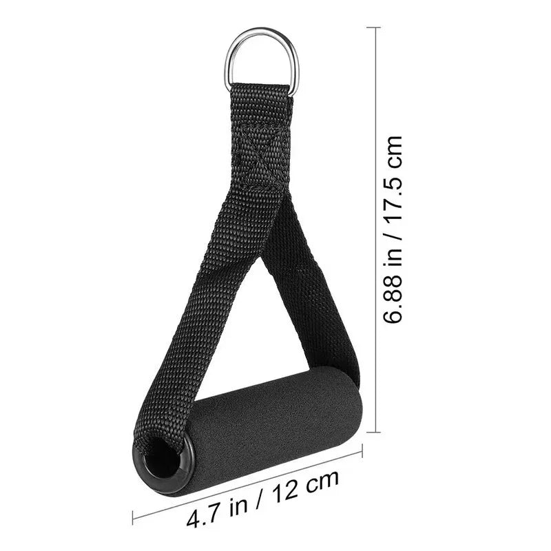 Fitness Equipment Accessories Resistance Bands Handles Anti-slip Grip Webbing Fitness Heavy Duty Cable Machine Workout Equipment