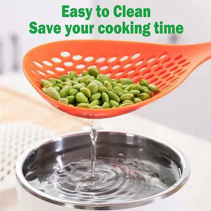 large scoop colander strainer kitchen large noodle scoop long handled drain filter noodle dumpling wonton scoop