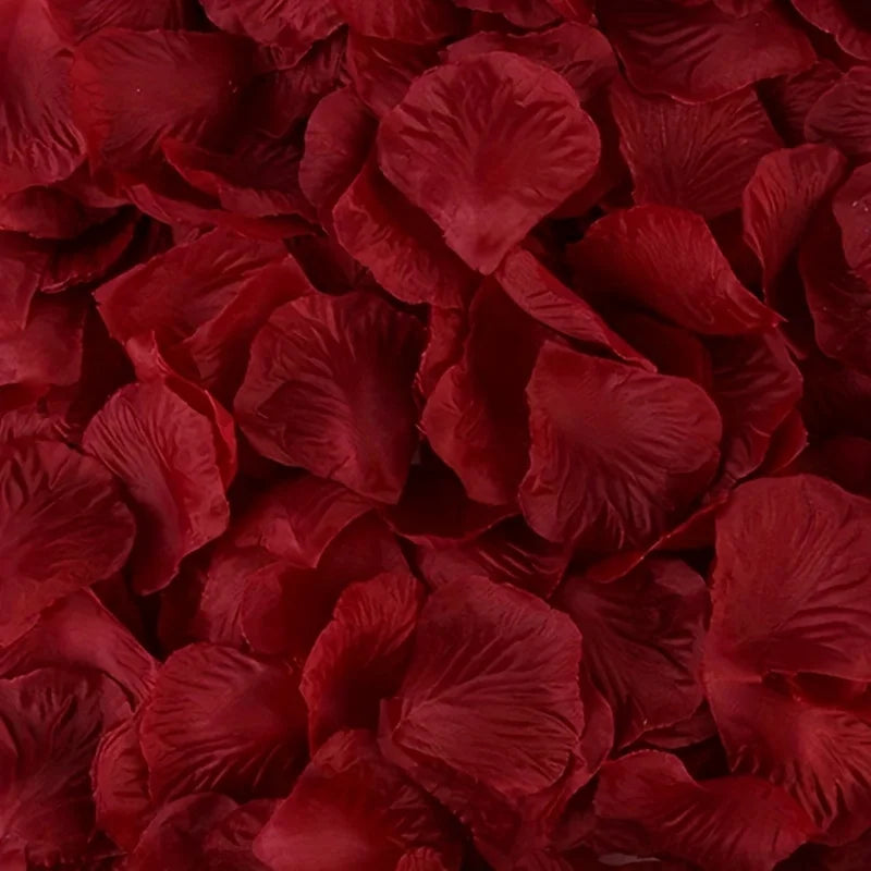 1000Pcs Top Colorful Artificial Fake Rose Petals Red White Gold Roses Petal Flowers Romantic Wedding Party Valentine Decor