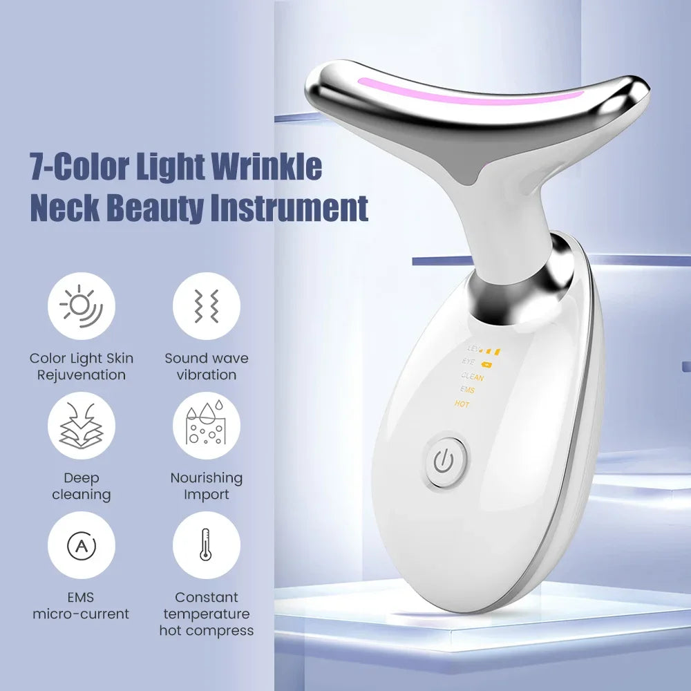 Facial Lifting Device Neck Facial Eye Massage Face Slimmer EMS Beauty Skin Double ChinTightening Anti Wrinkle Aging Face Massage
