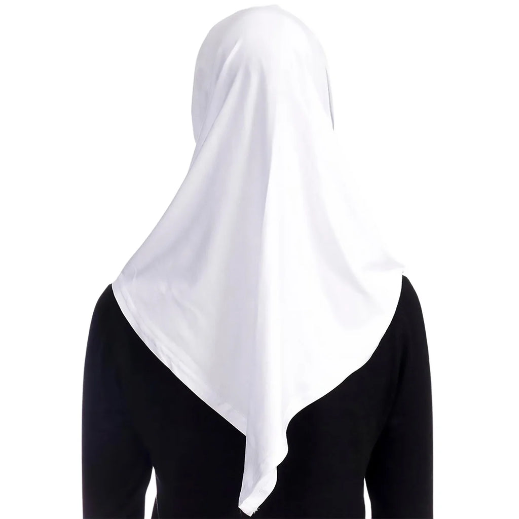 New Ready To Go wear Instant Hijab for Women Solid Color Hemp Headscarf Neck Cover Sports Hijabs Pinless Islam Shawls and Wraps