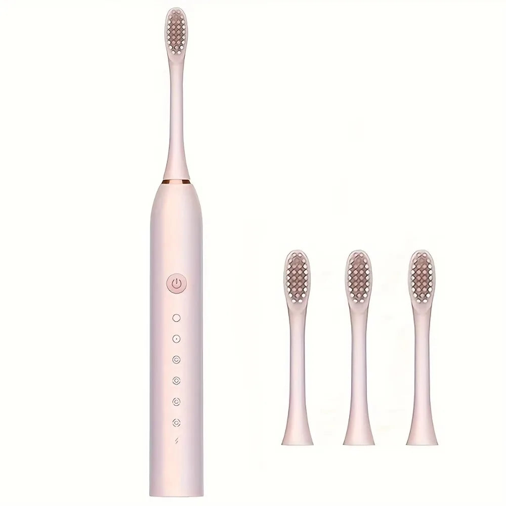 Electric Ultrasonic Toothbrush 6-Speed USB Rechargeable Waterproof Soft Bristles for Adults And Couples
