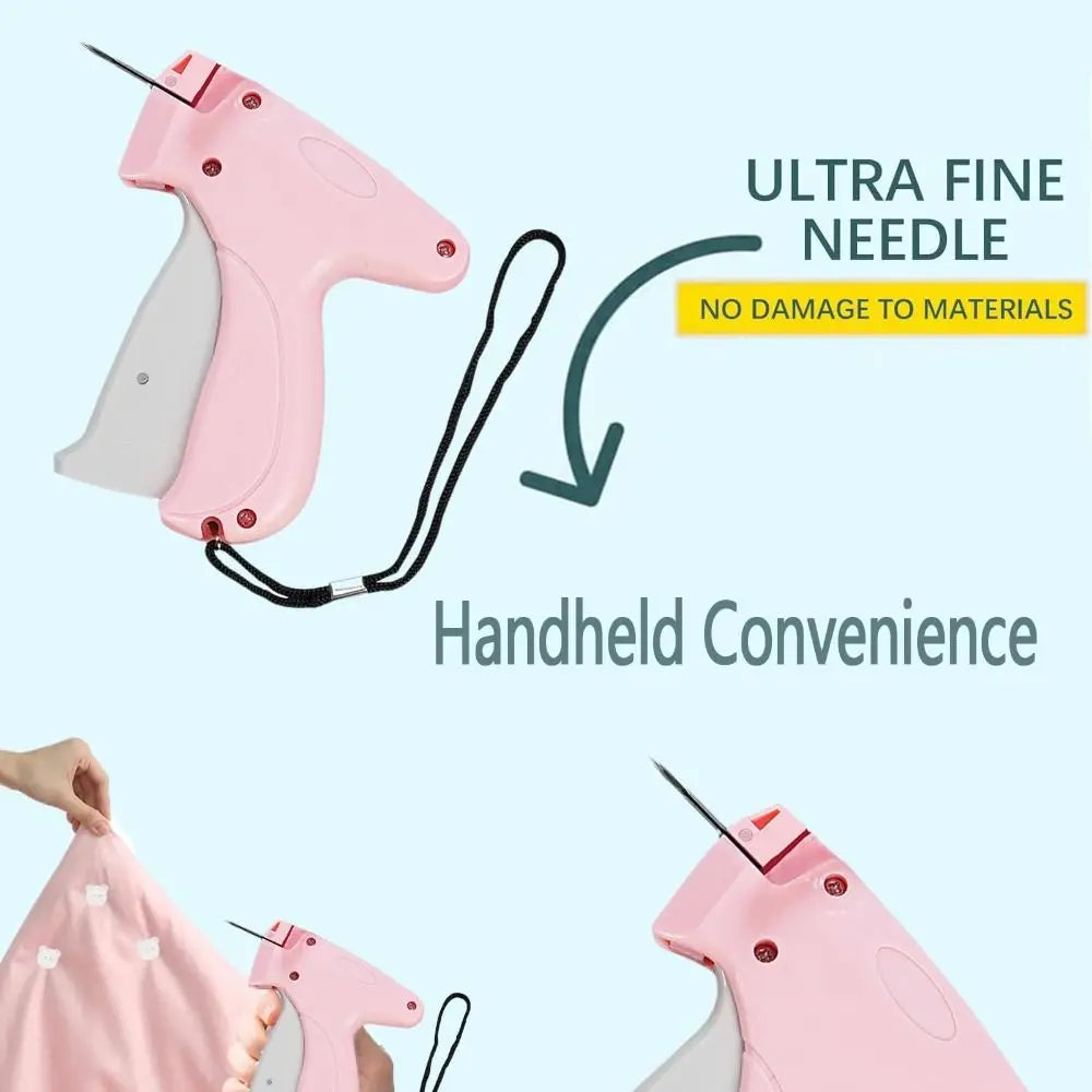 Portable Quick Clothing Fixer With Buckles Micro Stitch Tag Gun for Clothes Fixer Tool