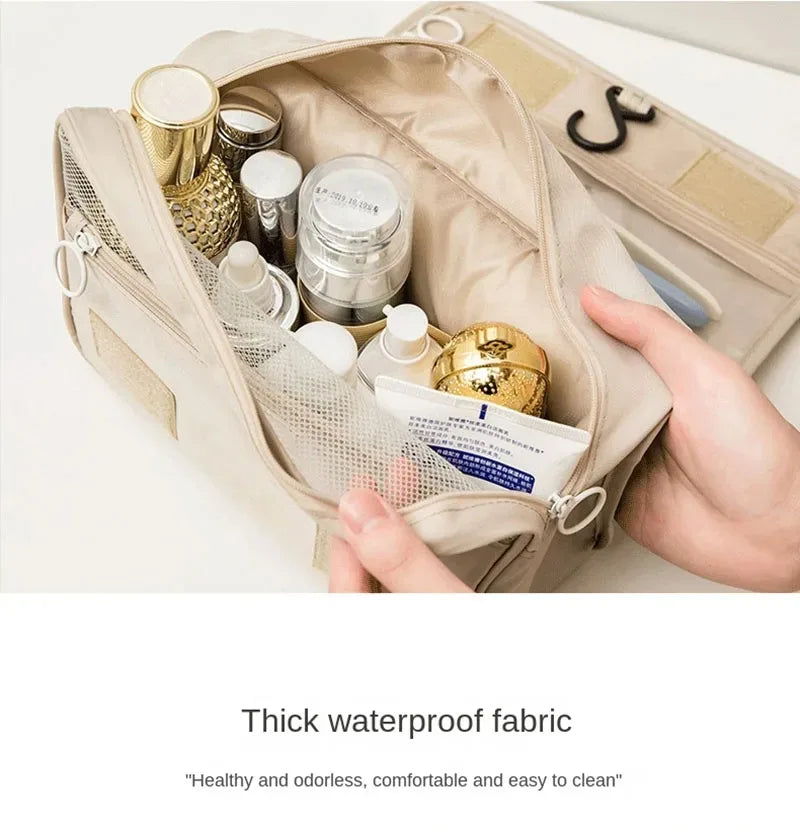 High Quality Travel Makeup Bag Waterproof Toiletries Organizer  Women Neceser Bathroom Hook Wash Pouch Hook Makeup Storage Bag
