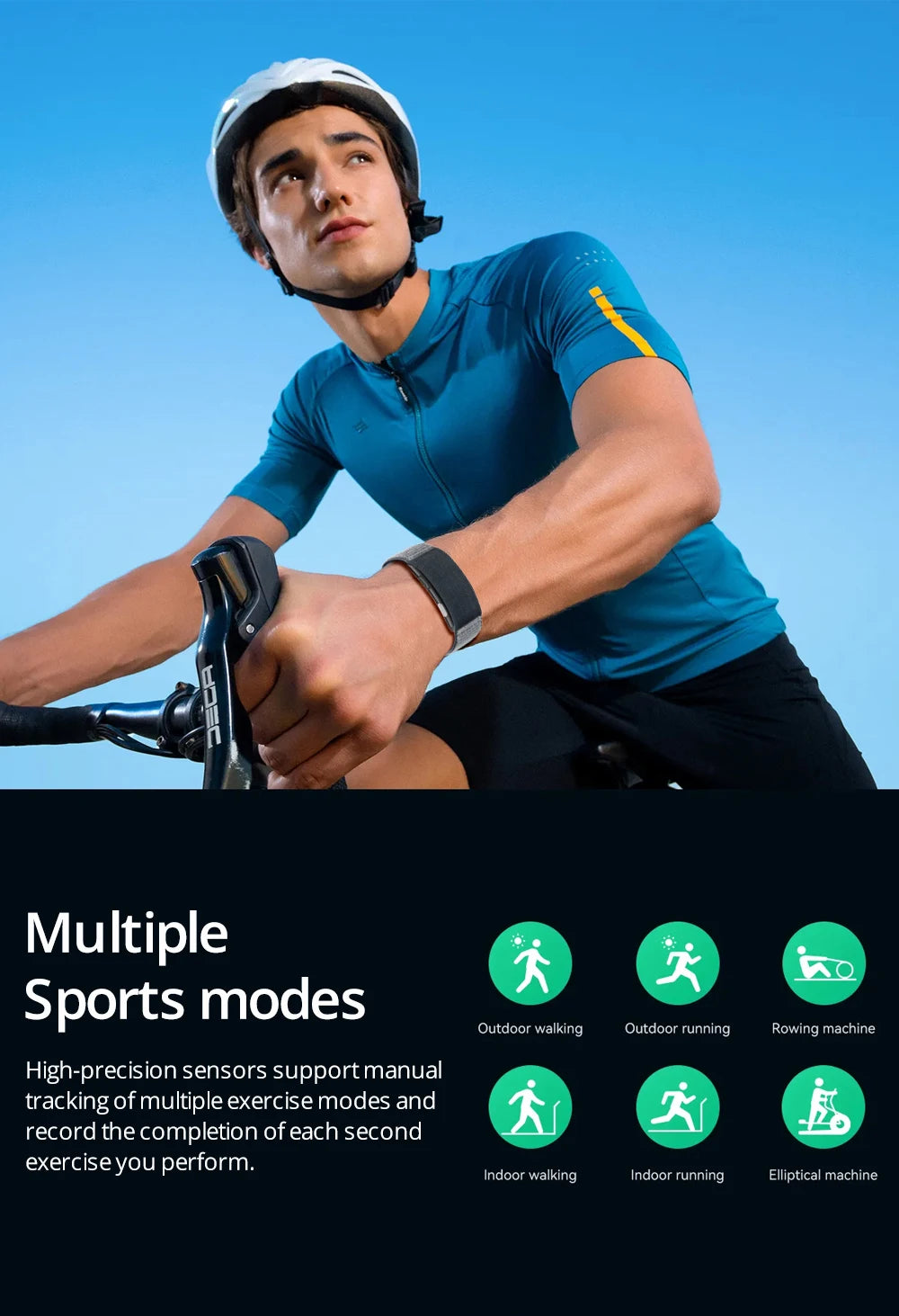 VALDUS Long Batterylife VITRO Smart Screenless ECG Health Care Heart Rate HRV Activity Fitness Tracker Band Smart Bracelet