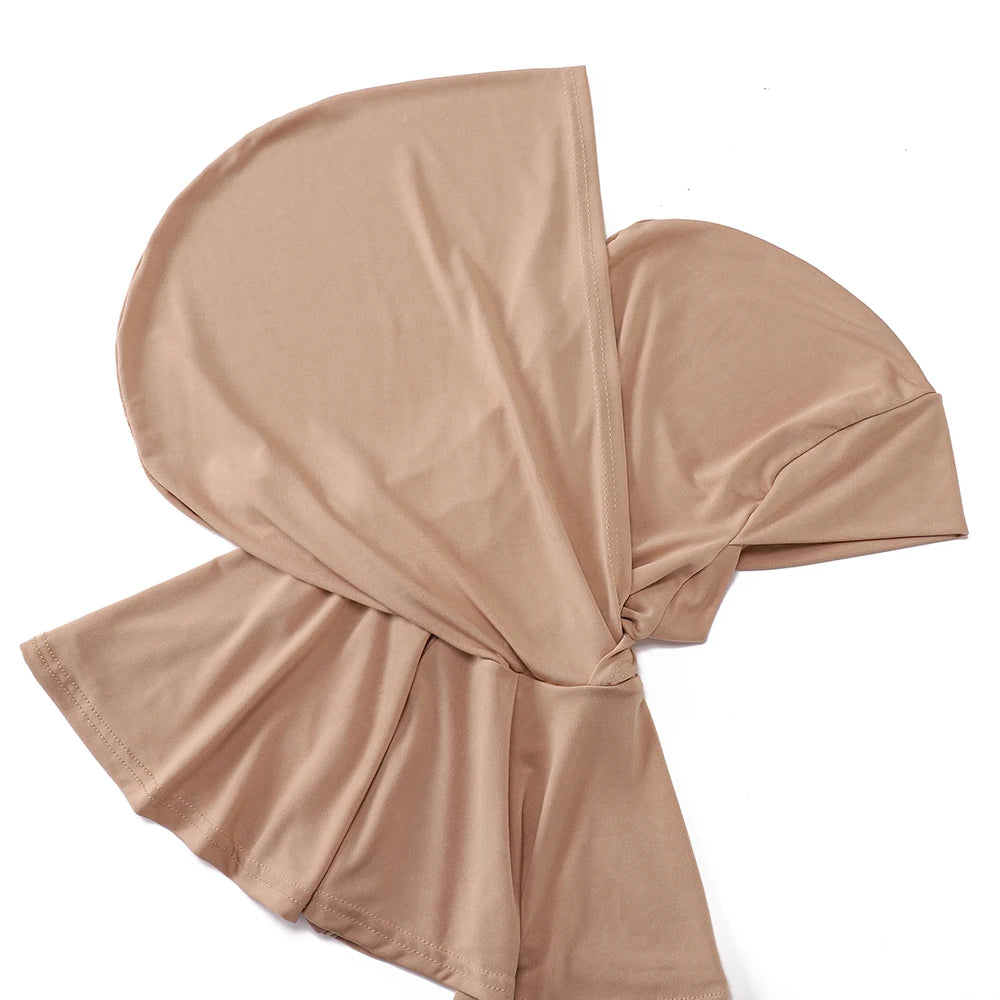 New Ready to Wear Hijab Muslim Undercap Jersey Instant Headscarf Islam Comfort Neck Covered Scarf Light Turban