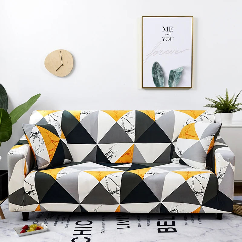 Coolazy Stretch Plaid Sofa Slipcover Elastic Sofa Covers for Living Room funda sofa Chair Couch Cover Home Decor 1/2/3/4-seater