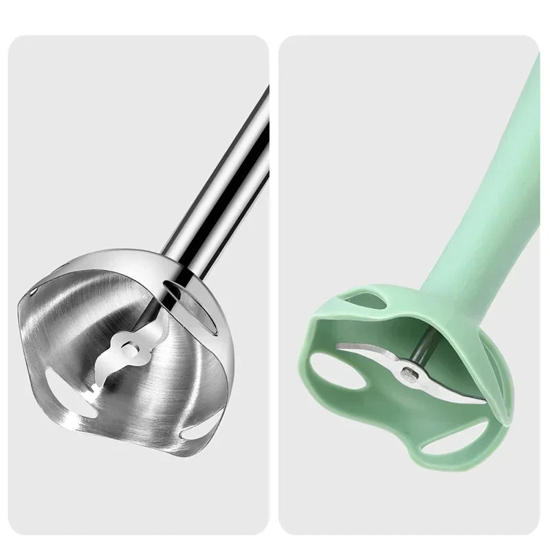 HOMEFISH Immersion Hand Stick Blender Electric Food Vegetable Grinder Handheld Stick Mixer for Smoothies Sauces