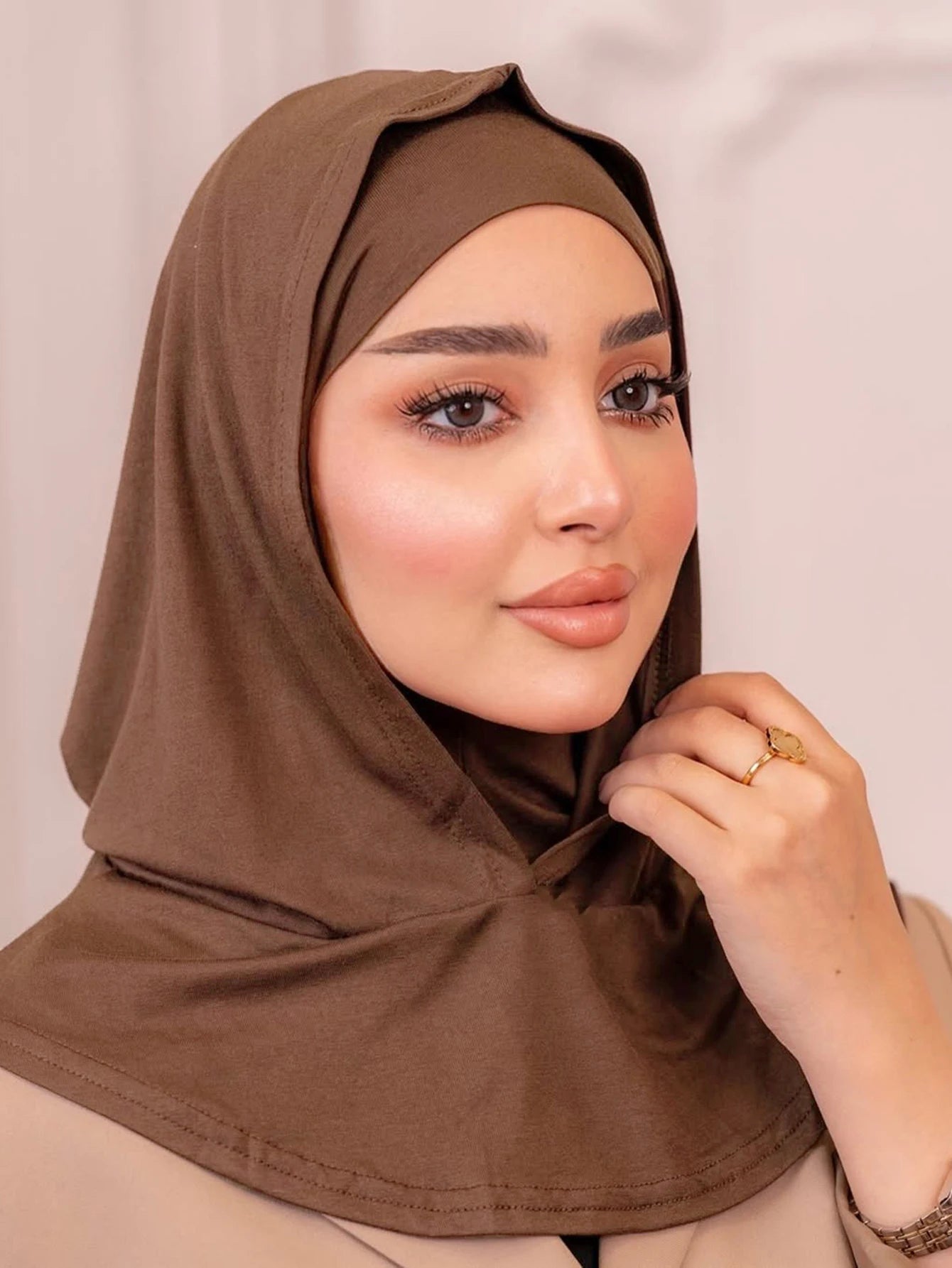 New Muslim Double Layer Under Cap Instant Hijab Inner Cap Islamic Turban Women Hijab Ramadan Elastic Turban Bandana Headband