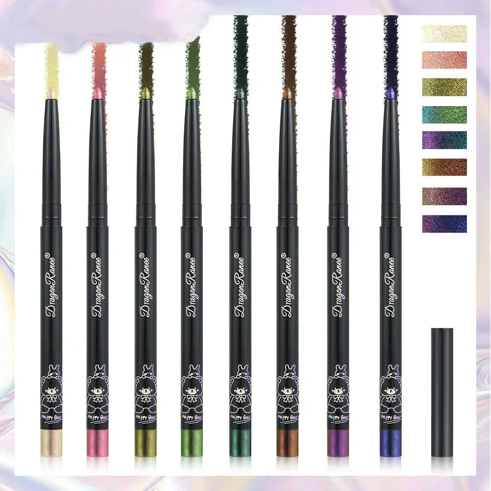 Glitter Aurora Eyeliner Pen Multi Chrome Eye Liner Lasting Shiny Metallic Eyeshadow Lying Silkworm Green Purple Makeup Pigment
