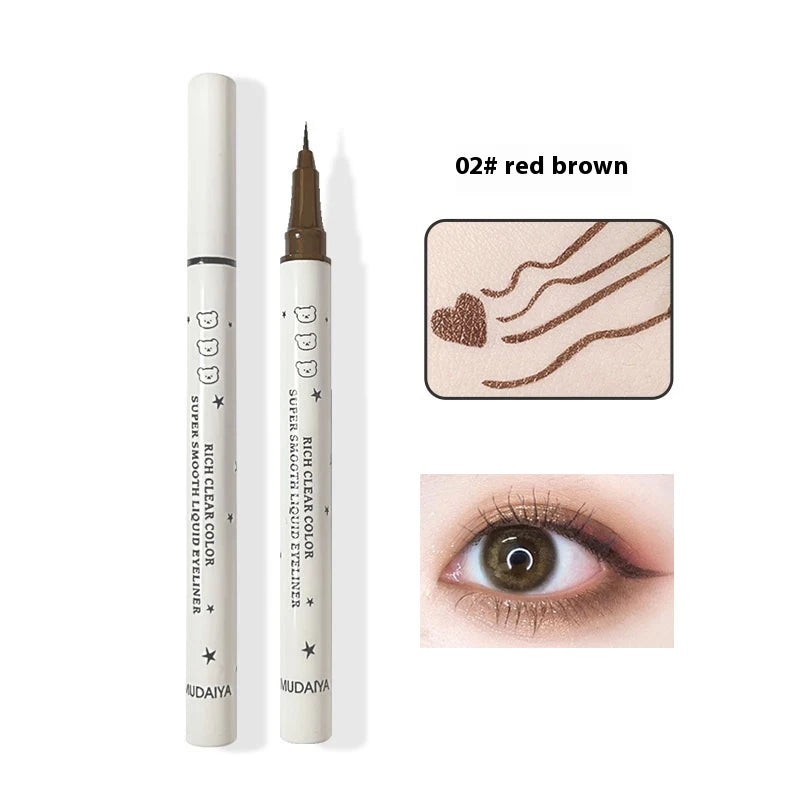 Cute Bear Waterproof Long-Wearing Liquid Eyeliner Makeup Quick-Drying, Smudge-Resistant,  Formula for Sensitive Eyes Cosmetics