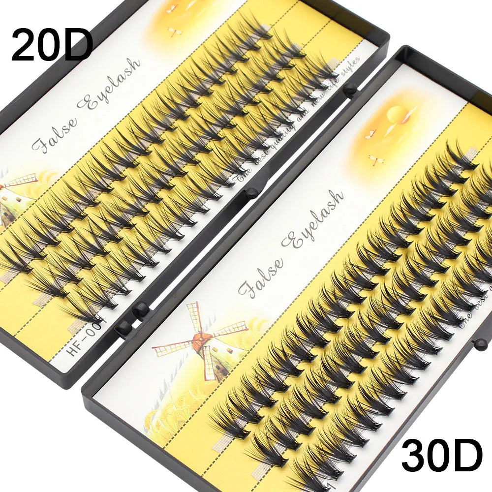 Moonlily 20D/30D/40D Russian Volume Eyelash Extension 3D Volume Effect Artificial Bundle Personal Makeup Cilias Cluster Lashes