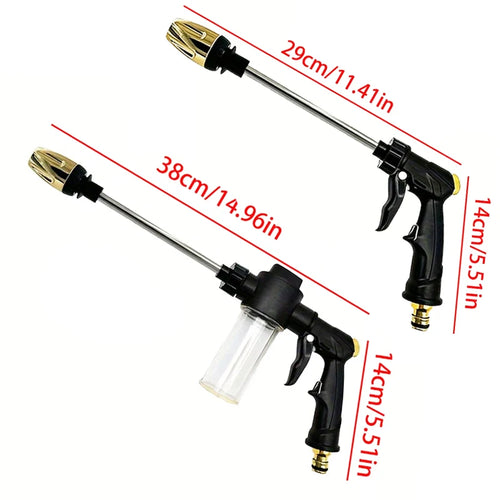 1PC Portable High-Pressure Water Gun Adjustable Cleaning Car Washer Garden Sprinkler Hose Nozzle Foam Water Gun