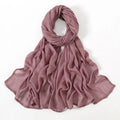 New Muslim Hijabs for Women Scarf Thin Plain Shawls Femme Musulman Soft Viscose Rayon Headscarf Islamic Turban Headband 190x85cm
