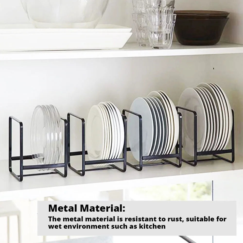 kitchen cabinet plate storage countertop dish rack drawer dinner plate partition drain rack layered storage rack