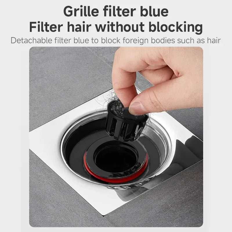 Odor Proof Floor Drain Valve-Sewer Core Backflow Preventer Shower Floor Drain Plug for Kitchen Bathroom Toilet Sewer