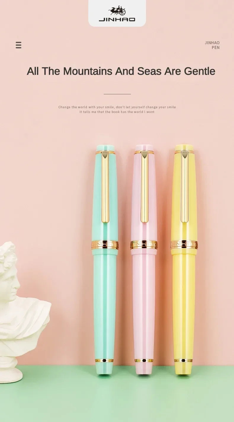 Jinhao 82 Fountain Pen New Color Luxury Elegant Pens 0.7/0.5/0.38mm Extra Fine Nib Writing Office School Supplies Stationery