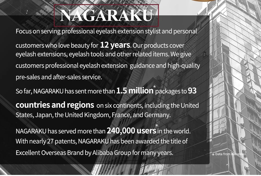 NAGARAKU Brown Eyelash Extension Maquillaje Makeup Individual Eyelashes High Quality Soft Natural Synthetic Mink 16 Lines